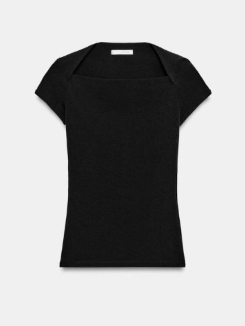 NWT Zara Square Neckline Top in Black